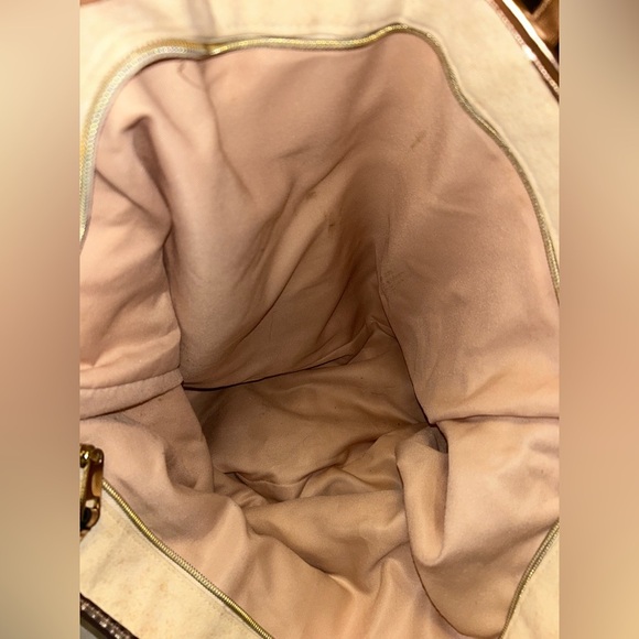 Victoria's Secret Gold and Cream Tote with Elegant Design - Picture 6 of 10